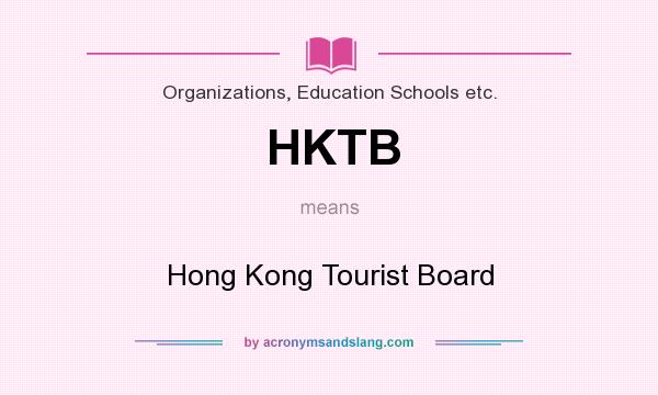 What does HKTB mean? It stands for Hong Kong Tourist Board