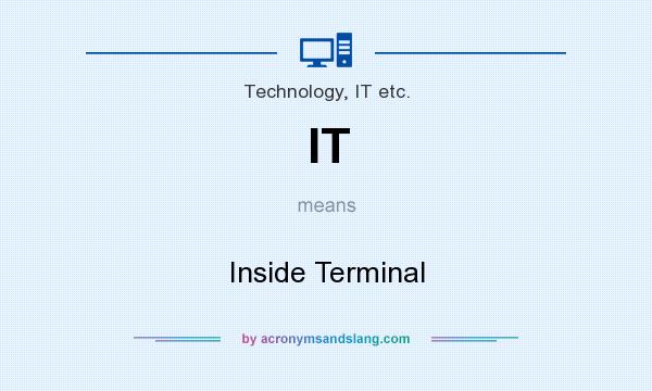 What does IT mean? It stands for Inside Terminal