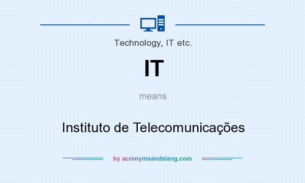 What does IT mean? It stands for Instituto de Telecomunicações