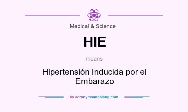 What does HIE mean? It stands for Hipertensión Inducida por el Embarazo