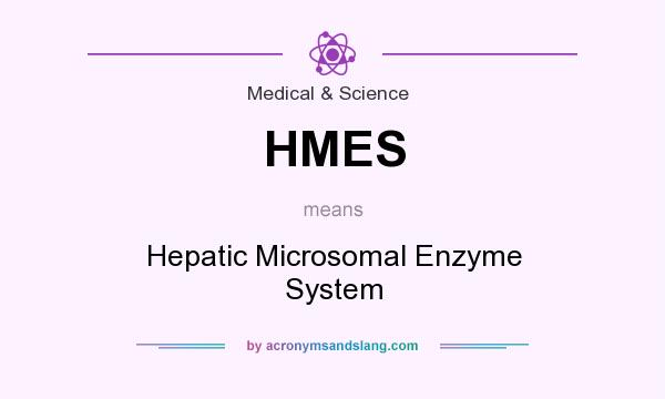 What does HMES mean? It stands for Hepatic Microsomal Enzyme System