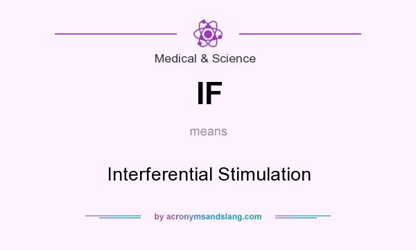 What does IF mean? It stands for Interferential Stimulation