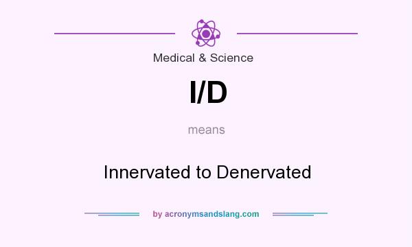 What does I/D mean? It stands for Innervated to Denervated