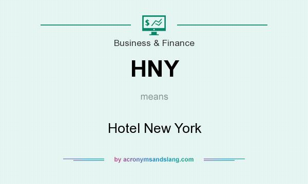What does HNY mean? It stands for Hotel New York