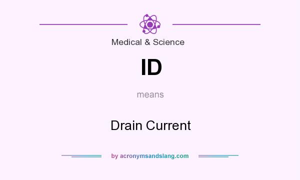 What does ID mean? It stands for Drain Current