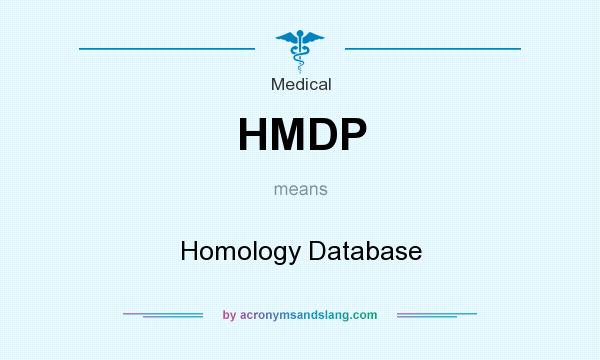 What does HMDP mean? It stands for Homology Database