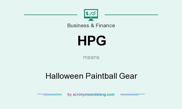 What does HPG mean? It stands for Halloween Paintball Gear