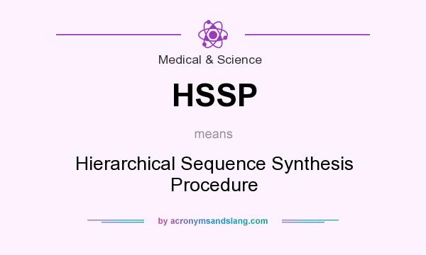 What does HSSP mean? It stands for Hierarchical Sequence Synthesis Procedure