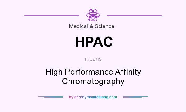 What does HPAC mean? It stands for High Performance Affinity Chromatography