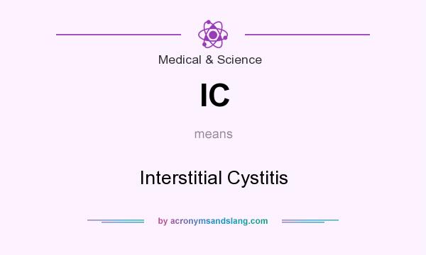What does IC mean? It stands for Interstitial Cystitis