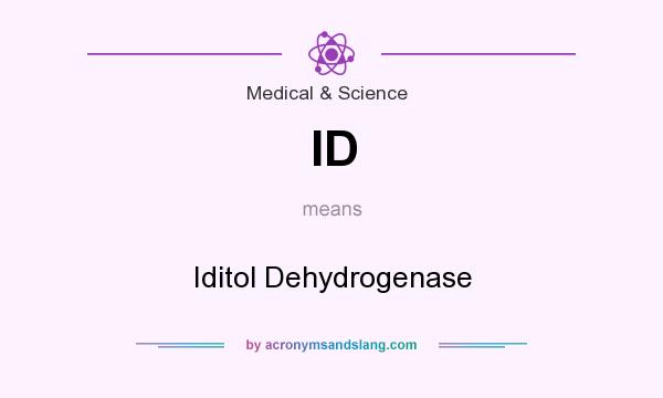 What does ID mean? It stands for Iditol Dehydrogenase