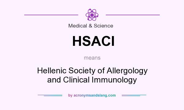 What does HSACI mean? It stands for Hellenic Society of Allergology and Clinical Immunology