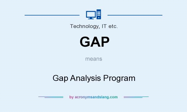 What does GAP mean? It stands for Gap Analysis Program