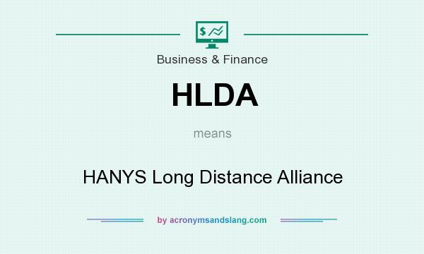 What does HLDA mean? It stands for HANYS Long Distance Alliance