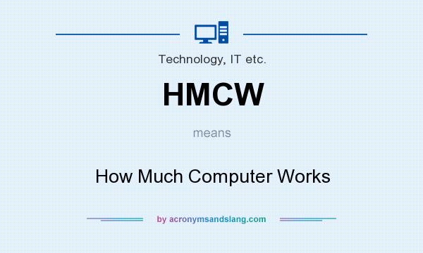 What does HMCW mean? It stands for How Much Computer Works