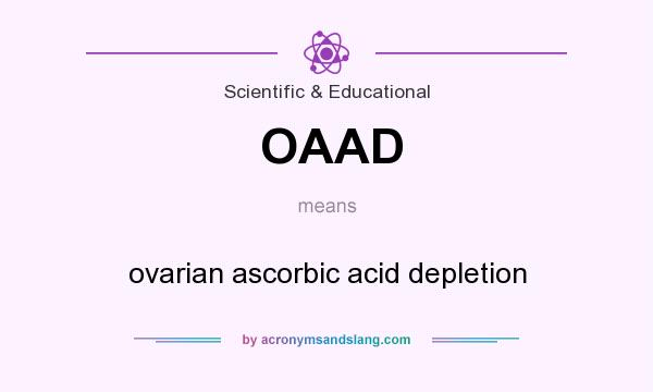 What does OAAD mean? It stands for ovarian ascorbic acid depletion
