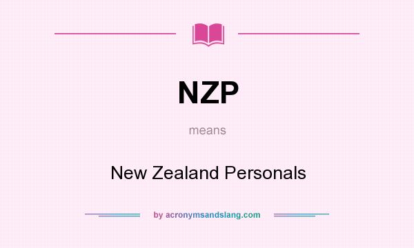 What does NZP mean? It stands for New Zealand Personals