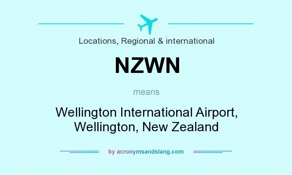 What does NZWN mean? It stands for Wellington International Airport, Wellington, New Zealand