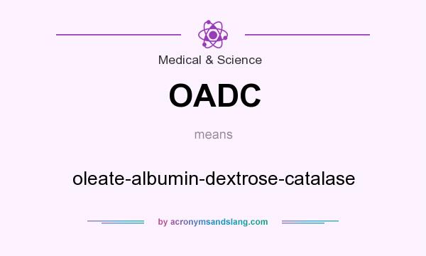 What does OADC mean? It stands for oleate-albumin-dextrose-catalase