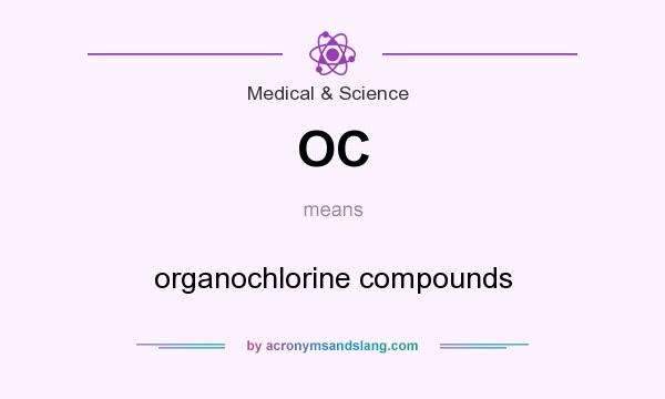 What does OC mean? It stands for organochlorine compounds