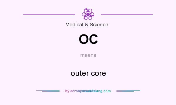 What does OC mean? It stands for outer core