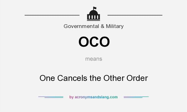 What does OCO mean? It stands for One Cancels the Other Order