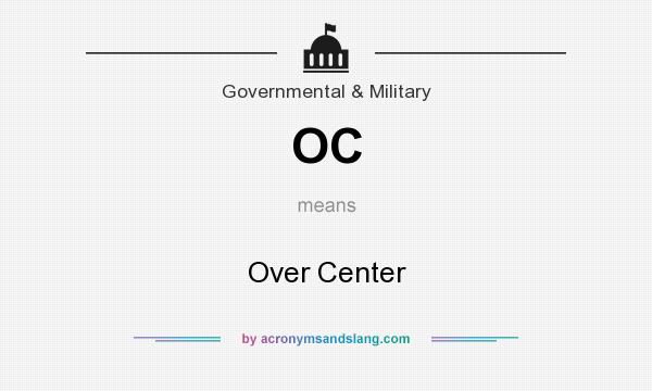 What does OC mean? It stands for Over Center