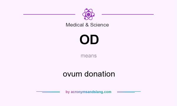 What does OD mean? It stands for ovum donation