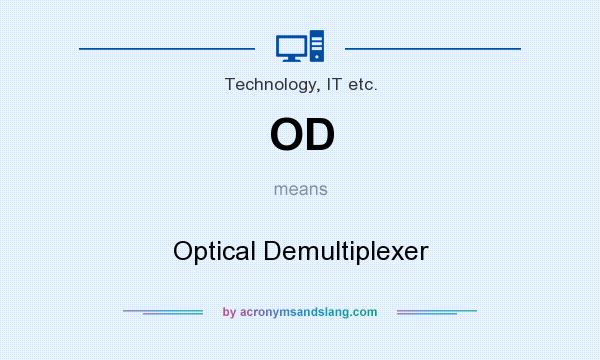 What does OD mean? It stands for Optical Demultiplexer
