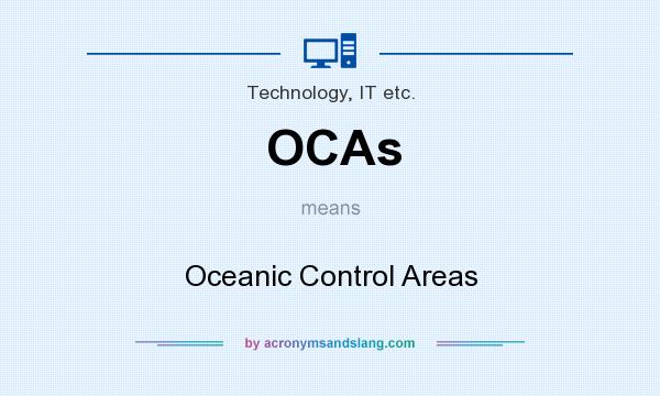 What does OCAs mean? It stands for Oceanic Control Areas