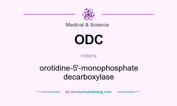 What does ODC mean? It stands for orotidine-5`-monophosphate decarboxylase