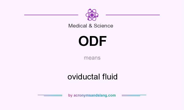 What does ODF mean? It stands for oviductal fluid