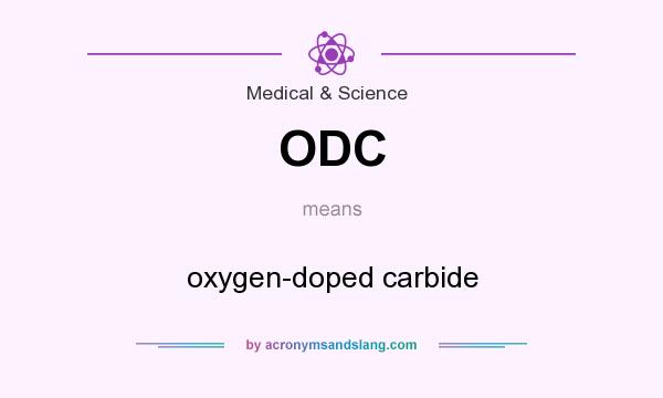 What does ODC mean? It stands for oxygen-doped carbide