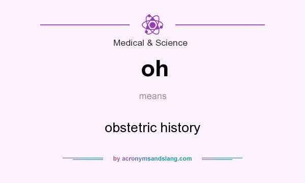 What does oh mean? It stands for obstetric history
