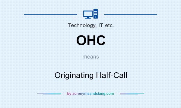 What does OHC mean? It stands for Originating Half-Call