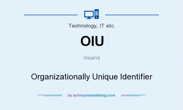 What does OIU mean? It stands for Organizationally Unique Identifier