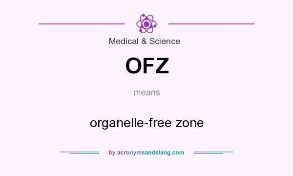 What does OFZ mean? It stands for organelle-free zone