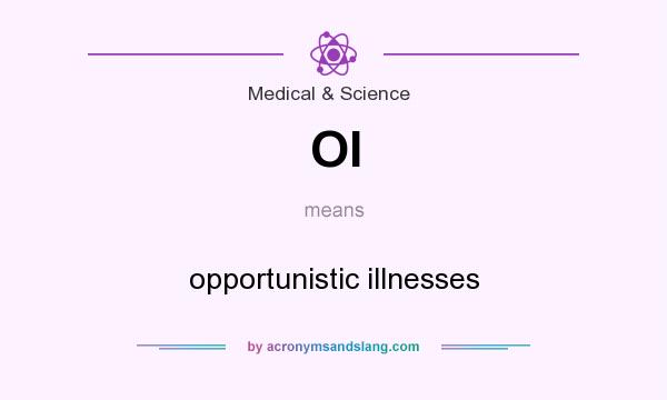 What does OI mean? It stands for opportunistic illnesses