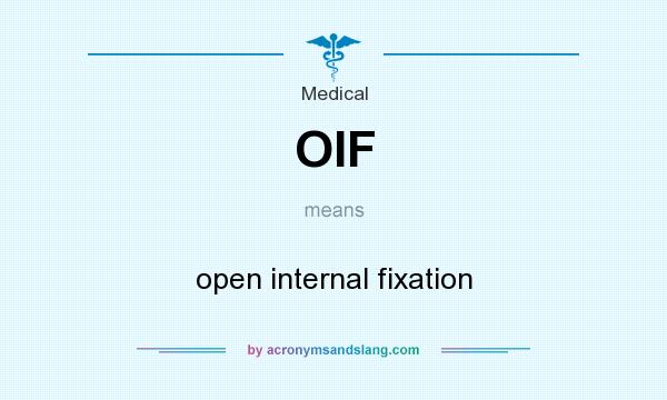 What does OIF mean? It stands for open internal fixation