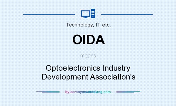 What does OIDA mean? It stands for Optoelectronics Industry Development Association`s