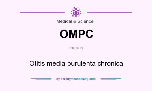What does OMPC mean? It stands for Otitis media purulenta chronica