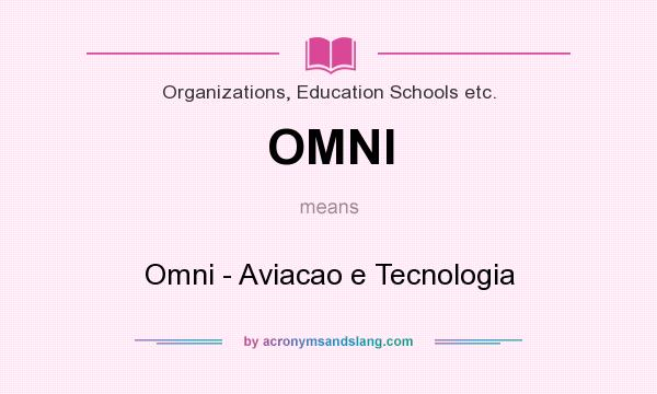 What does OMNI mean? It stands for Omni - Aviacao e Tecnologia