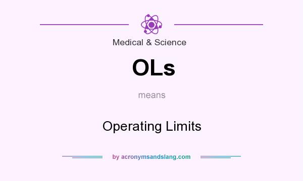 What does OLs mean? It stands for Operating Limits