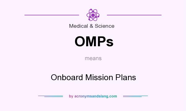 What does OMPs mean? It stands for Onboard Mission Plans