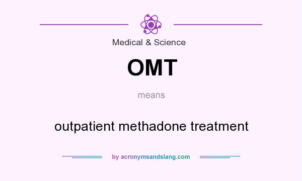 What does OMT mean? It stands for outpatient methadone treatment