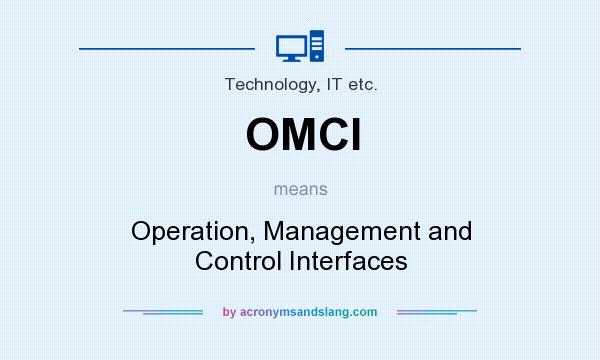 What does OMCI mean? It stands for Operation, Management and Control Interfaces