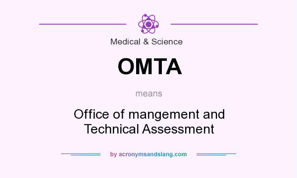 What does OMTA mean? It stands for Office of mangement and Technical Assessment