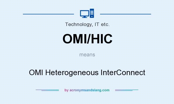 What does OMI/HIC mean? It stands for OMI Heterogeneous InterConnect