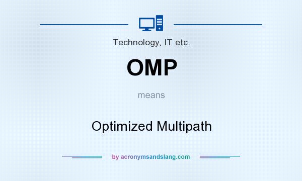 What does OMP mean? It stands for Optimized Multipath