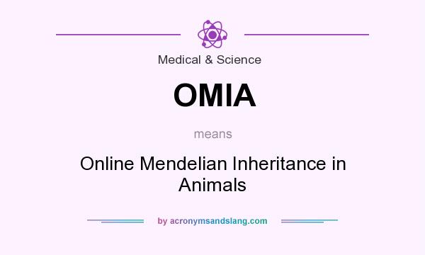 What does OMIA mean? It stands for Online Mendelian Inheritance in Animals